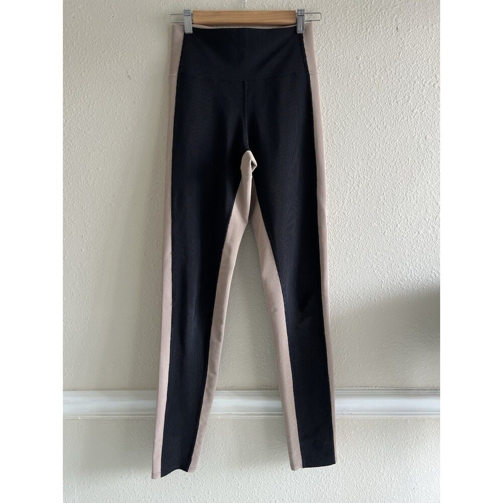 Beach Riot Color Block Black Leggings Medium High Waisted Athleisure Yoga